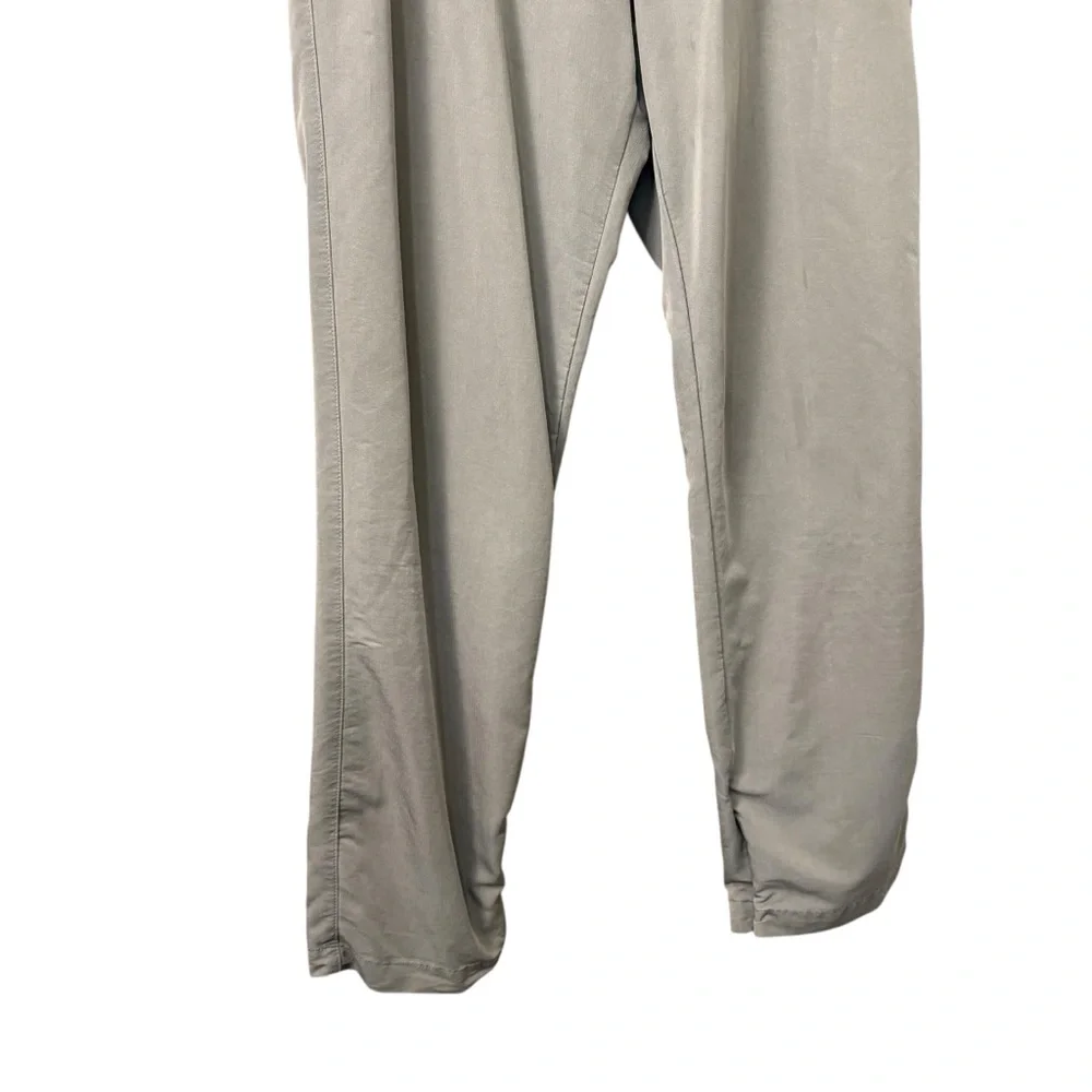 BONELESS Taupe Gray Slim Light Weight Pants‎ Ankle Zip Pants Size Medium
